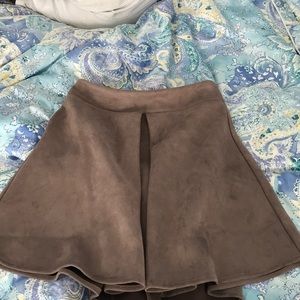 tan skirt